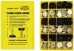 Made in USA - 150 Piece, Screw Assortment - Rosette Head - Industrial Tool & Supply