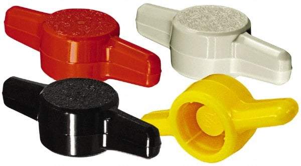 Made in USA - Tee Plastic Thumb Screw - 26mm OAL, 26mm Head Diam x 6.6mm Head Height - Industrial Tool & Supply