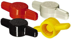 Made in USA - Tee Plastic Thumb Screw - 45mm OAL, 45mm Head Diam x 12.5mm Head Height - Industrial Tool & Supply