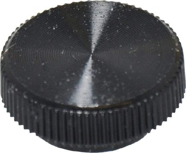 Made in USA - Knurled Plastic Thumb Screw - 16mm OAL, 16mm Head Diam x 6.5mm Head Height - Industrial Tool & Supply