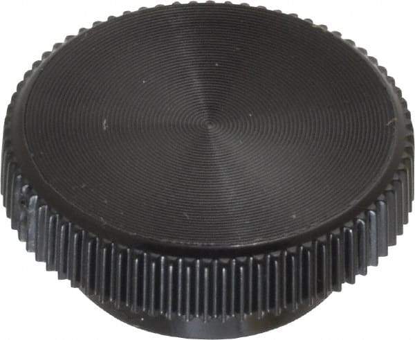 Made in USA - Knurled Plastic Thumb Screw - 19mm OAL, 19mm Head Diam x 7.6mm Head Height - Industrial Tool & Supply