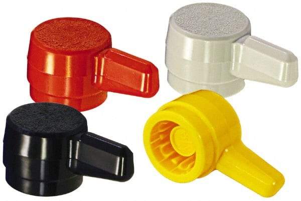 Made in USA - L Plastic Thumb Screw - 27/32" OAL, 27/32" Head Diam x 17/32" Head Height - Industrial Tool & Supply