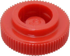 Made in USA - Knurled Plastic Thumb Screw - 5/8" OAL, 5/8" Head Diam x 7/32" Head Height - Industrial Tool & Supply