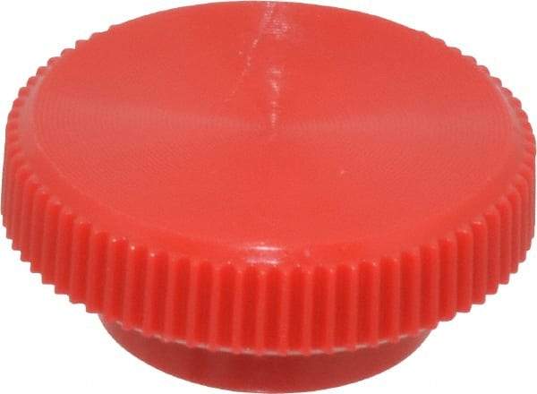Made in USA - Knurled Plastic Thumb Screw - 3/4" OAL, 3/4" Head Diam x 5/16" Head Height - Industrial Tool & Supply