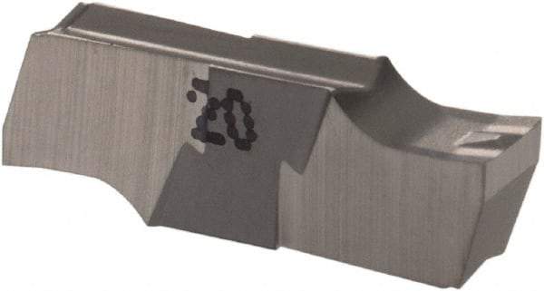 Iscar - 330010GIPI Grade IC20, 3.3mm Cutting Width Carbide Grooving Insert - Neutral, 0.1mm Corner Radius, Uncoated - Industrial Tool & Supply