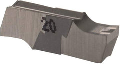 Iscar - 330010GIPI Grade IC20, 3.3mm Cutting Width Carbide Grooving Insert - Neutral, 0.1mm Corner Radius, Uncoated - Industrial Tool & Supply