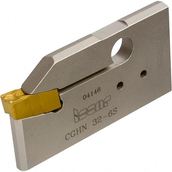 Iscar - 5.5 to 6.4mm Groove Width, 25mm Max Depth of Cut, Neutral Cut, CGHN Indexable Grooving Blade - Multiple Insert Styles, Series Cut Grip - Industrial Tool & Supply