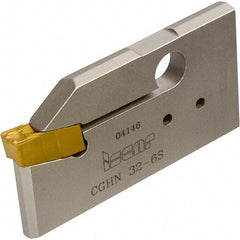 Iscar - 5.5 to 6.4mm Groove Width, 25mm Max Depth of Cut, Neutral Cut, CGHN Indexable Grooving Blade - Multiple Insert Styles, Series Cut Grip - Industrial Tool & Supply