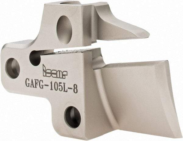 Iscar - Left Hand Cut, 8mm Insert Width, Cutoff & Grooving Support Blade for Indexables - 25mm Max Depth of Cut - Industrial Tool & Supply