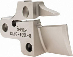 Iscar - Left Hand Cut, 8mm Insert Width, Cutoff & Grooving Support Blade for Indexables - 25mm Max Depth of Cut - Industrial Tool & Supply