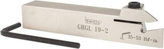 Iscar - GHG, External, Left Hand, 1.34" Max Depth of Cut, 0.016 to 3/32" Groove Width, Indexable Grooving Tool Holder - GI..,TIP.. Insert Compatibility, 3/4" Shank Height, 3/4" Shank Width, 4-1/2" OAL - Industrial Tool & Supply