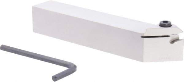 Iscar - GHMU, External, Right Hand, 1/4" Max Groove Width, Indexable Grooving Tool Holder - GI.. Insert Compatibility, 1" Shank Height, 1" Shank Width, 6" OAL - Industrial Tool & Supply