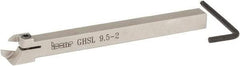 Iscar - GHS, External, Left Hand, 0.395" Max Depth of Cut, 0.087 to 1/8" Groove Width, Indexable Grooving Tool Holder - GIG, GIM, GIP, TIP Insert Compatibility, 3/8" Shank Height, 3/8" Shank Width, 4.72" OAL - Industrial Tool & Supply
