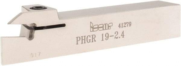 Iscar - PHG, External, Right Hand, 0.67" Max Depth of Cut, 3/32 to 1/8" Groove Width, Indexable Grooving Tool Holder - 3/4" Shank Height, 3/4" Shank Width, 4-1/2" OAL - Industrial Tool & Supply