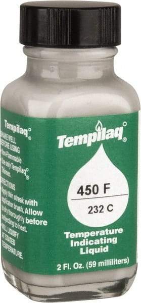 Tempil - 450°F Temp Indicating Liquid - 2 Ounce Container, 232°C - Industrial Tool & Supply