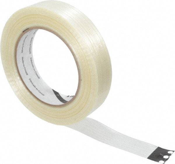 3M - 1" x 60 Yd Clear Rubber Adhesive Packaging Tape - Polypropylene Film Backing, 4 mil Thick, 100 Lb Tensile Strength, Series 8934 - Industrial Tool & Supply