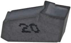 Iscar - GFN IC20 Grade, 0.1193" Cutting Width, Carbide Cutoff Insert - 0° Neutral Lead Angle, 0.0079" Cnr Rad, Single End - Industrial Tool & Supply