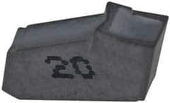 Iscar - GFN IC20 Grade, 0.1193" Cutting Width, Carbide Cutoff Insert - 0° Neutral Lead Angle, 0.0079" Cnr Rad, Single End - Industrial Tool & Supply