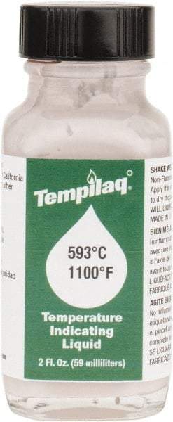 Tempil - 1,100°F Temp Indicating Liquid - 2 Ounce Container, 593°C - Industrial Tool & Supply