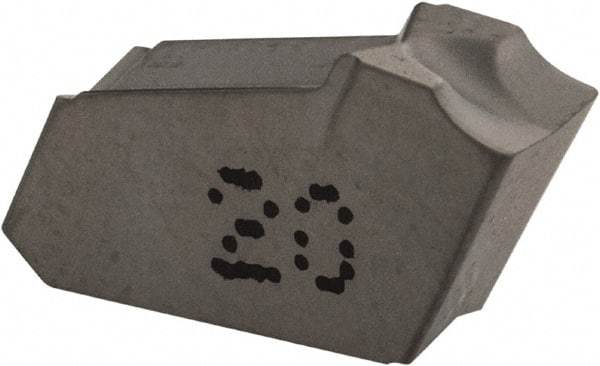 Iscar - GFN J IC20 Grade, 0.1575" Cutting Width, Carbide Cutoff Insert - 0° Neutral Lead Angle, 0.0098" Cnr Rad, Single End - Industrial Tool & Supply