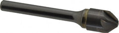 SGS - 1/2" Head Diam, 1/4" Shank Diam, 6 Flute 82° Solid Carbide Countersink - Industrial Tool & Supply