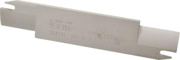 Iscar - 1.2598" Blade Height, 0.2047" Blade Width, 5.9055" OAL, Right Hand Cut, Double End Indexable Cut-Off Blade - 32mm Max Depth of Cut, SGFFH Blade, Self Grip Series - Industrial Tool & Supply