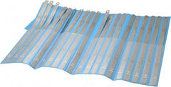 Precision Brand - 20 Piece, 0.001 to 0.03" Thick, Parallel Feeler Gage Set - 12" Leaf Length, 1/2" Wide, Steel - Industrial Tool & Supply