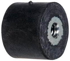 Tech Products - 55 Lb Capacity, 1/4-20 Plate/Plate Vibration Isolator - 1" Diam, 3/4" High - Industrial Tool & Supply
