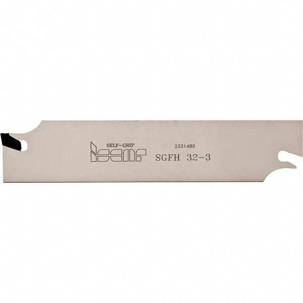 Iscar - 1.0236" Blade Height, 0.0945" Blade Width, 2.4803" OAL, Neutral Cut, Single End Indexable Cut-Off Blade - SGFH Blade, Self Grip Series - Industrial Tool & Supply
