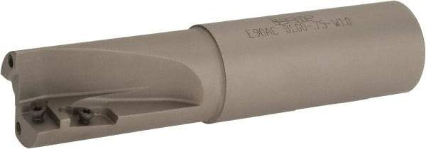 Iscar - 1" Cut Diam, 3/4" Max Depth of Cut, 1" Shank Diam, 4.33" OAL, Indexable Square Shoulder End Mill - AP.T 1003.. Inserts, Weldon Shank, 90° Lead Angle, Series Helimill - Industrial Tool & Supply
