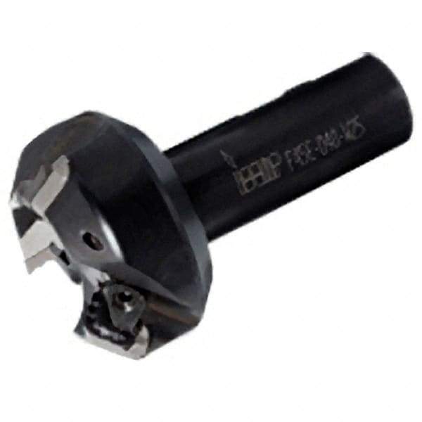 Iscar - 45° Lead Angle, 2.7" Max Cut Diam, 1" Min Cut Diam, 0.236" Max Depth of Cut, Indexable Chamfer and Angle End Mill - 2 Inserts, SEKN/R 12 Insert Style, 3-1/2" Overall Length, Straight Shank - Industrial Tool & Supply