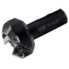 Iscar - 45° Lead Angle, 2.7" Max Cut Diam, 1" Min Cut Diam, 0.236" Max Depth of Cut, Indexable Chamfer and Angle End Mill - 2 Inserts, SEKN/R 12 Insert Style, 3-1/2" Overall Length, Straight Shank - Industrial Tool & Supply