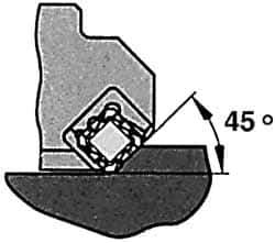 Iscar - 3" Cut Diam, 1" Arbor Hole, 0.23" Max Depth of Cut, 45° Indexable Chamfer & Angle Face Mill - 6 Inserts, SEKN/R 12... Insert, Right Hand Cut, 6 Flutes, Series F45E - Industrial Tool & Supply
