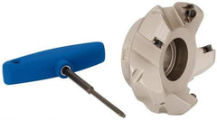 Iscar - 3" Cut Diam, 1" Arbor Hole, 0.26" Max Depth of Cut, 45° Indexable Chamfer & Angle Face Mill - 5 Inserts, SE.. 1204...\xB6SE.. 12T3.. Insert, Right Hand Cut, 5 Flutes, Series F45ST - Industrial Tool & Supply