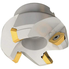 Iscar - 6.44" Cut Diam, 2" Arbor Hole, 0.26" Max Depth of Cut, 45° Indexable Chamfer & Angle Face Mill - 8 Inserts, SEKT\xB6SEMT Insert, 8 Flutes, Series IscarMill - Industrial Tool & Supply