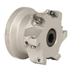 Iscar - 6 Inserts, 2-1/2" Cut Diam, 1" Arbor Diam, 0.56" Max Depth of Cut, Indexable Square-Shoulder Face Mill - 0/90° Lead Angle, 1-3/4" High, AD..1505.. & HM90 AD..1505.. Insert Compatibility, Series HM90 - Industrial Tool & Supply