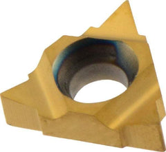 Iscar - 08UIRL Internal Left & Right Hand 4.5-2.75 Partial Profile 60° Laydown Threading Insert - Grade IC228, TiCN/TiN Coated Carbide, 4.76mm Inscribed Circle - Industrial Tool & Supply