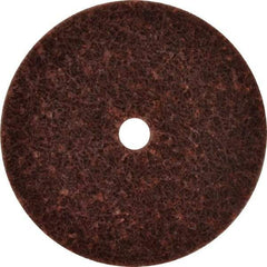 3M - 3" Diam, 1/4" Face Width, 3/8" Center Hole, Medium Grade, Aluminum Oxide Deburring Wheel - Unitized, Medium Density 5 Grade, 12,500 RPM - Industrial Tool & Supply