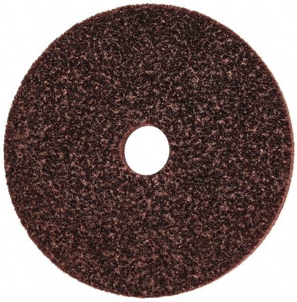 3M - 6" Diam, 1/2" Face Width, 1" Center Hole, Medium Grade, Aluminum Oxide Deburring Wheel - Unitized, Medium Density 5 Grade, 6,000 RPM - Industrial Tool & Supply