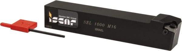 Iscar - External Thread, Left Hand Cut, 1" Shank Width x 1" Shank Height Indexable Threading Toolholder - 6" OAL, M 16 Insert Compatibility, SE Toolholder, Series SEL - Industrial Tool & Supply