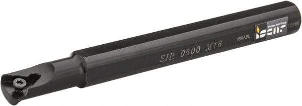 Iscar - Internal Thread, Right Hand Cut, 5/8" Shank Width x 5/8" Shank Height Indexable Threading Toolholder - 6" OAL, M 16 Insert Compatibility, SI Toolholder, Series SIR - Industrial Tool & Supply