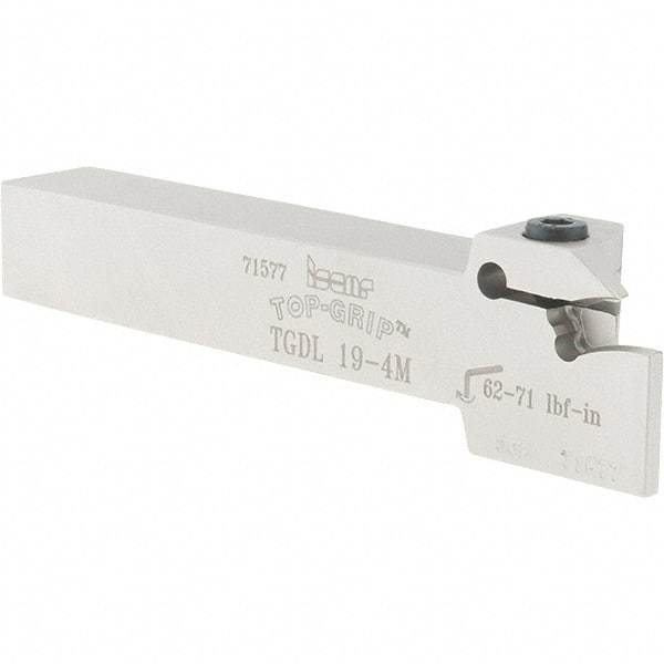 Iscar - TGD, External, Left Hand, 0.683" Max Depth of Cut, 0.157 to 0.197" Groove Width, Indexable Grooving Tool Holder - TGM... Insert Compatibility, 3/4" Shank Height, 3/4" Shank Width, 5" OAL - Industrial Tool & Supply