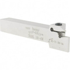 Iscar - TGD, External, Left Hand, 0.683" Max Depth of Cut, 0.157 to 0.197" Groove Width, Indexable Grooving Tool Holder - TGM... Insert Compatibility, 3/4" Shank Height, 3/4" Shank Width, 5" OAL - Industrial Tool & Supply