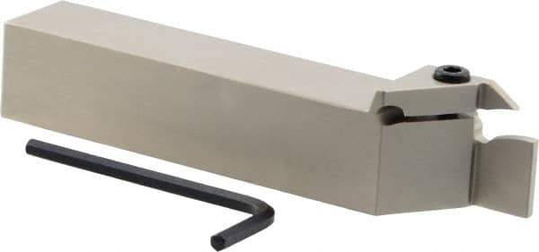 Iscar - TGD, External, Right Hand, 0.59" Max Depth of Cut, 0.157 to 0.197" Groove Width, Indexable Grooving Tool Holder - TGM... Insert Compatibility, 1" Shank Height, 1" Shank Width, 5-1/2" OAL - Industrial Tool & Supply