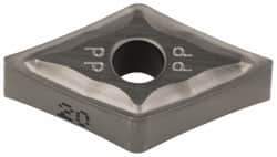 Iscar - DNMG331 PP Grade IC20 Carbide Turning Insert - Uncoated, 55° Diamond, 3/8" Inscr Circle, 3/16" Thick, 1/64" Corner Radius - Industrial Tool & Supply