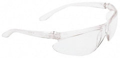 Honeywell - Amber Lenses, Frameless Safety Glasses - Scratch Resistant, Plastic Frame, Size Universal, Wrap Around - Industrial Tool & Supply