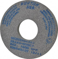 Norton - 14" Diam x 5" Hole x 1-1/2" Thick, H Hardness, 46 Grit Surface Grinding Wheel - Aluminum Oxide, Type 1, Coarse Grade, 1,800 Max RPM, Vitrified Bond, No Recess - Industrial Tool & Supply