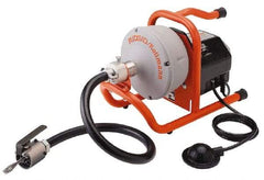 Ridgid - Electric Battery Drain Cleaning Machine - For 3/4" to 2" Pipe, 35' Cable - Industrial Tool & Supply