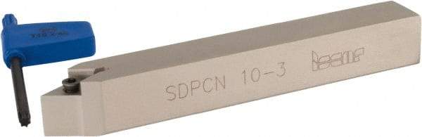 Iscar - SDPC, Neutral Cut, 5/8" Shank Height x 5/8" Shank Width, Neutral Rake Indexable Turning Toolholder - 4-1/2" OAL, DC..3 Insert Compatibility, Series Isoturn - Industrial Tool & Supply