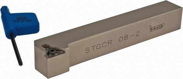 Iscar - STGC, Right Hand Cut, 91° Lead Angle, 1/2" Shank Height x 1/2" Shank Width, Neutral Rake Indexable Turning Toolholder - 3-1/2" OAL, TC.. Insert Compatibility, Series Isoturn - Industrial Tool & Supply